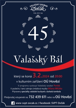 45. VALAŠSKÝ BÁL.....