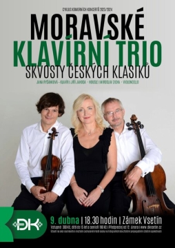 CYKLUS KOMORNÍCH KONCERTŮ: MORAVSKÉ KLAVÍRNÍ TRIO – SKVOSTY ČESKÝCH KLASIKŮ