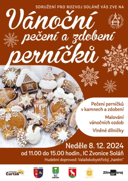 VÁNOČNÍ PEČENÍ  A ZDOBENÍ PERNÍČKŮ