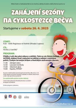 ZAHÁJENÍ SEZONY NA CYKLOSTEZCE BEČVA