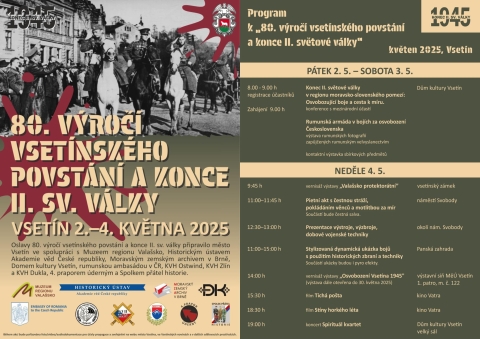 Oslavy 80. výročí konce II. světové války ve Vsetíně 2.5.