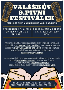 VALÁŠKŮV 9. PIVNÍ FESTIVÁLEK