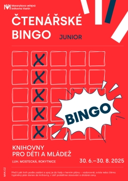 Čtenářské bingo pro děti 1.7.