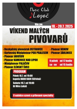 Víkend malých pivovarů 18.7.