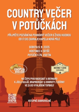 COUNTRY VEČER V POTŮČKÁCH