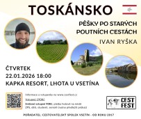 Pěší Toskánsko (Ivan Ryška) - od 15.1.